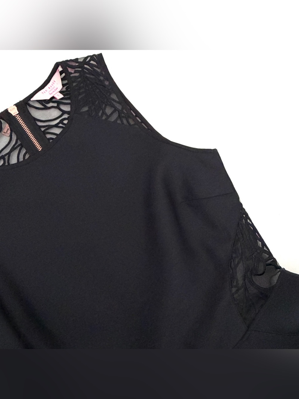 Ted Baker Venma Lace Detail Skater Dress - Picture 7 of 14